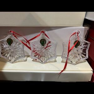 COPY - WAterford set of three snowflakes